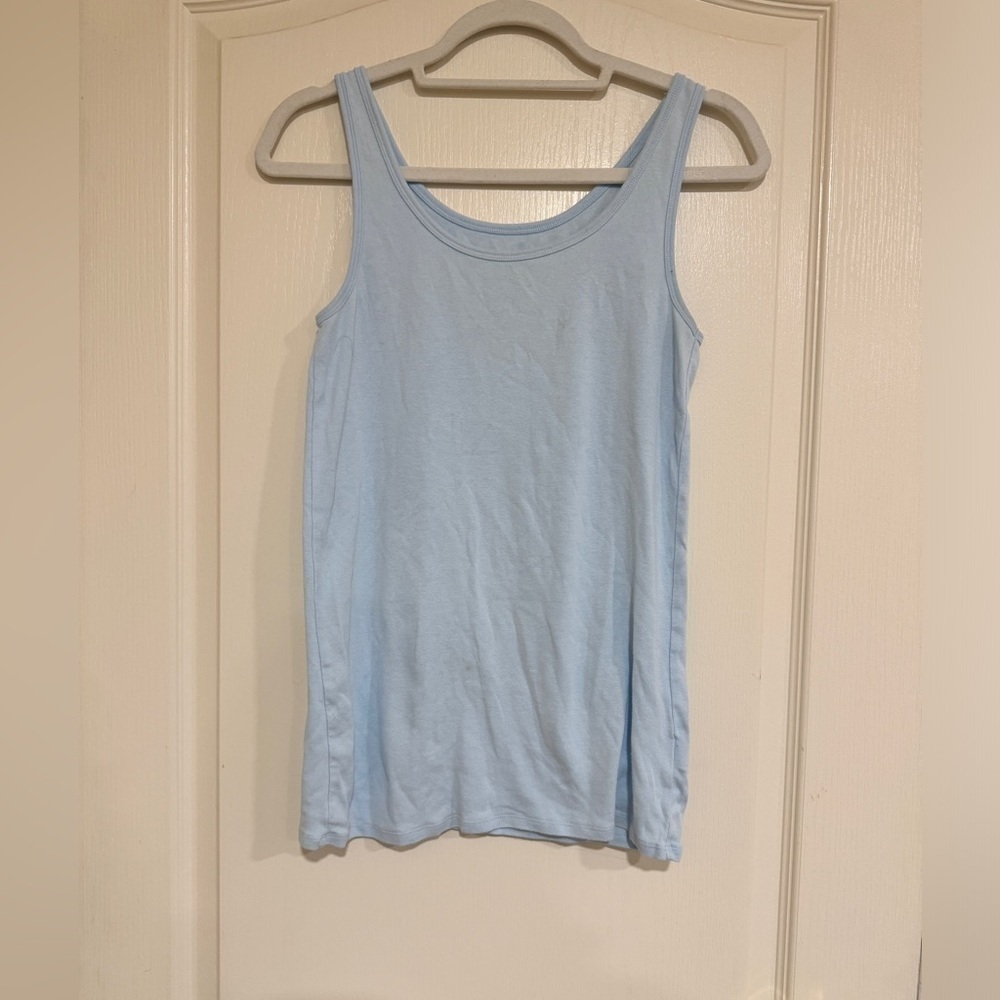Merona light blue scoop neck tank top​​​​​